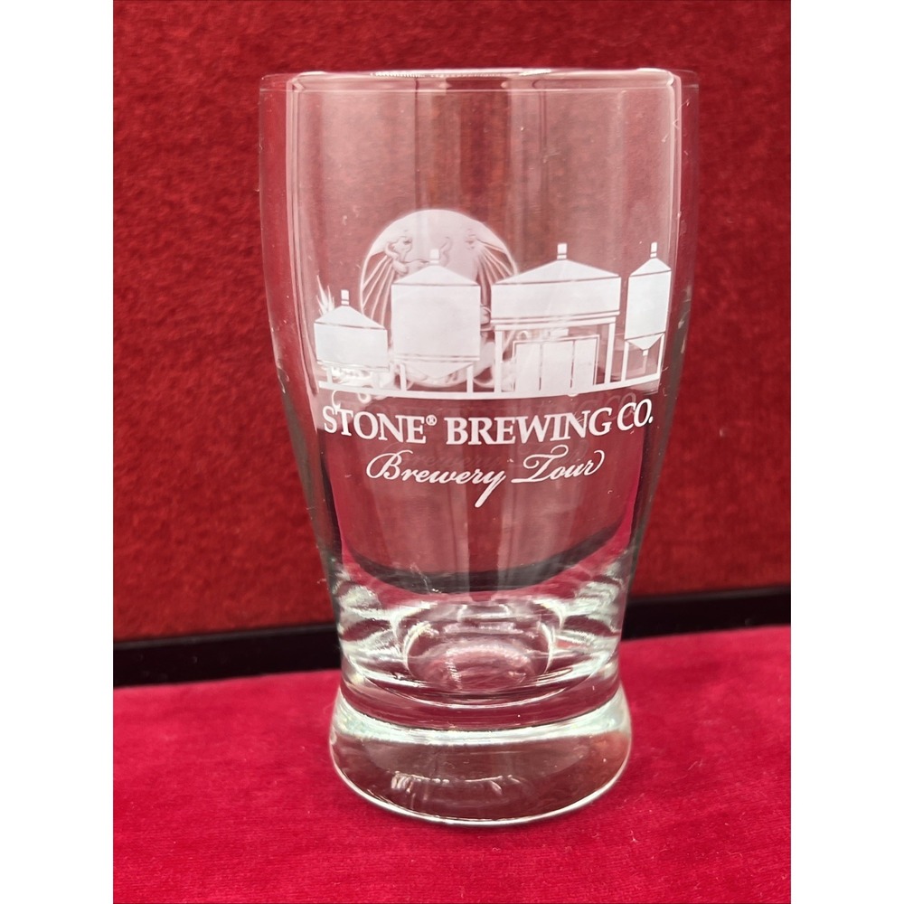 BEER Taster Glass: 4"Stone Brewing Co Brewery Tour / Kettles - Escondido